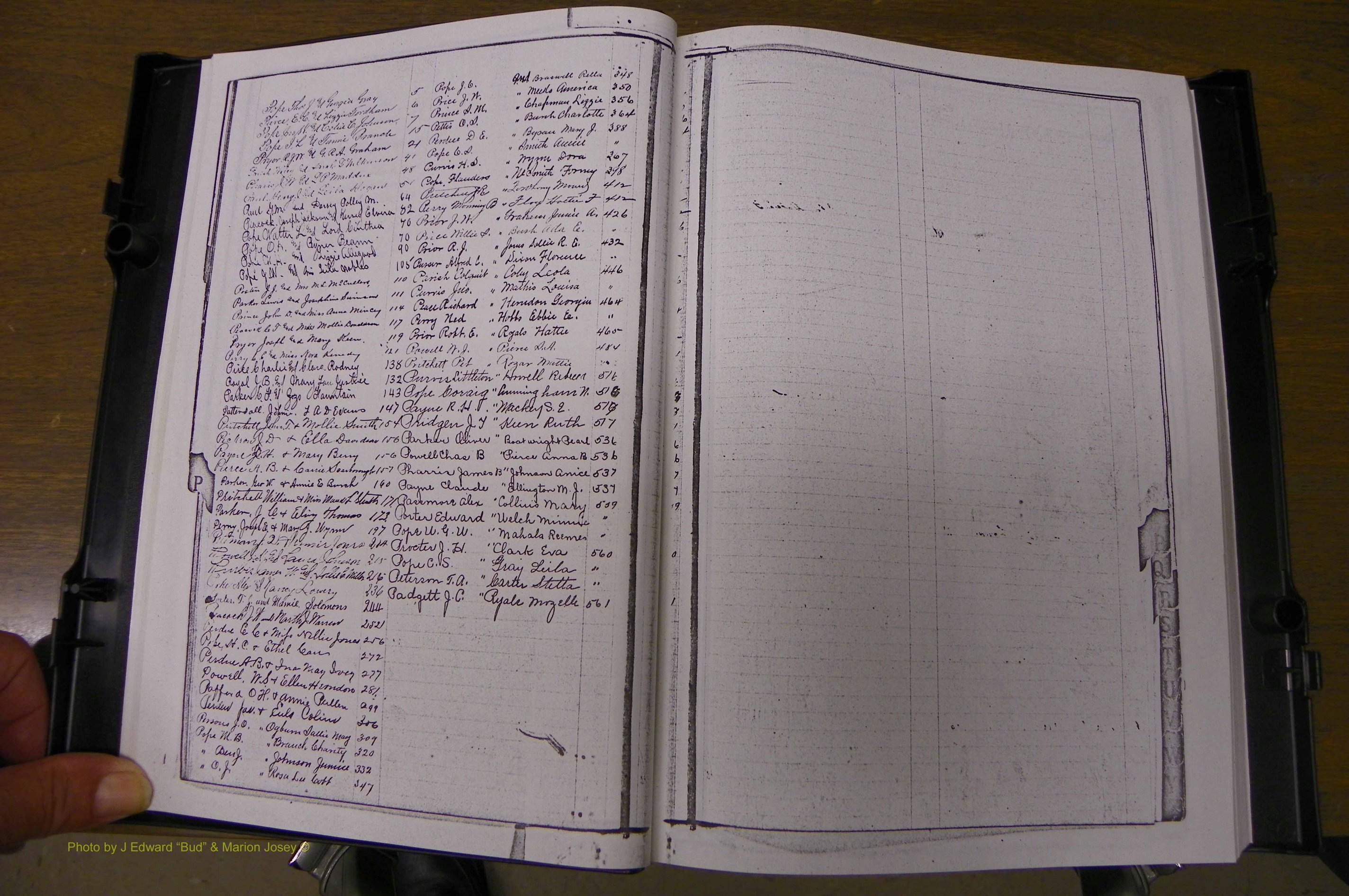 Laurens Co, GA, Marriages Book L, 1892 - 1906, Index P.JPG