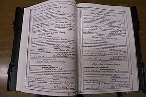 Laurens Co, GA, Marriages Book L, 1892 - 1906, P 002-003.JPG