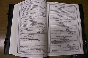 Laurens Co, GA, Marriages Book L, 1892 - 1906, P 108-109.JPG