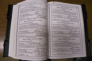 Laurens Co, GA, Marriages Book L, 1892 - 1906, P 142-143.JPG
