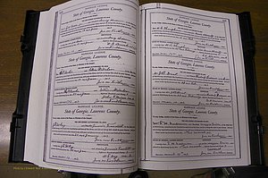 Laurens Co, GA, Marriages Book L, 1892 - 1906, P 150-151.JPG