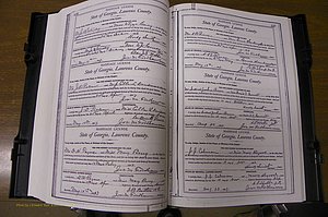 Laurens Co, GA, Marriages Book L, 1892 - 1906, P 156-157.JPG