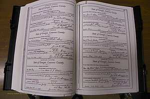 Laurens Co, GA, Marriages Book L, 1892 - 1906, P 162-163.JPG