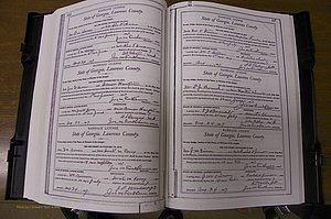 Laurens Co, GA, Marriages Book L, 1892 - 1906, P 166-167.JPG