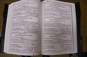 Laurens Co, GA, Marriages Book L, 1892 - 1906, P 180-181.JPG