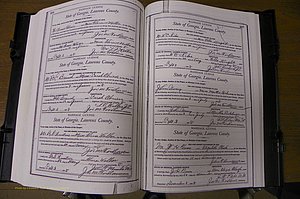 Laurens Co, GA, Marriages Book L, 1892 - 1906, P 206-207.JPG
