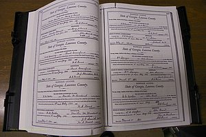 Laurens Co, GA, Marriages Book L, 1892 - 1906, P 318-319.JPG