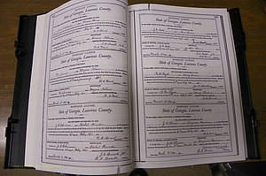 Laurens Co, GA, Marriages Book L, 1892 - 1906, P 322-323.JPG