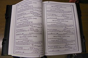 Laurens Co, GA, Marriages Book L, 1892 - 1906, P 326-327.JPG