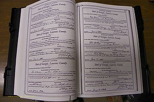 Laurens Co, GA, Marriages Book L, 1892 - 1906, P 410-411.JPG