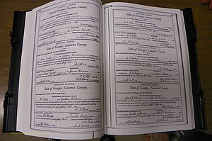 Laurens Co, GA, Marriages Book L, 1892 - 1906, P 442-443.JPG