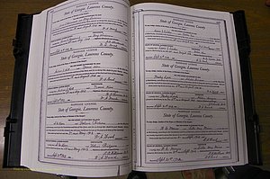Laurens Co, GA, Marriages Book L, 1892 - 1906, P 444-445.JPG