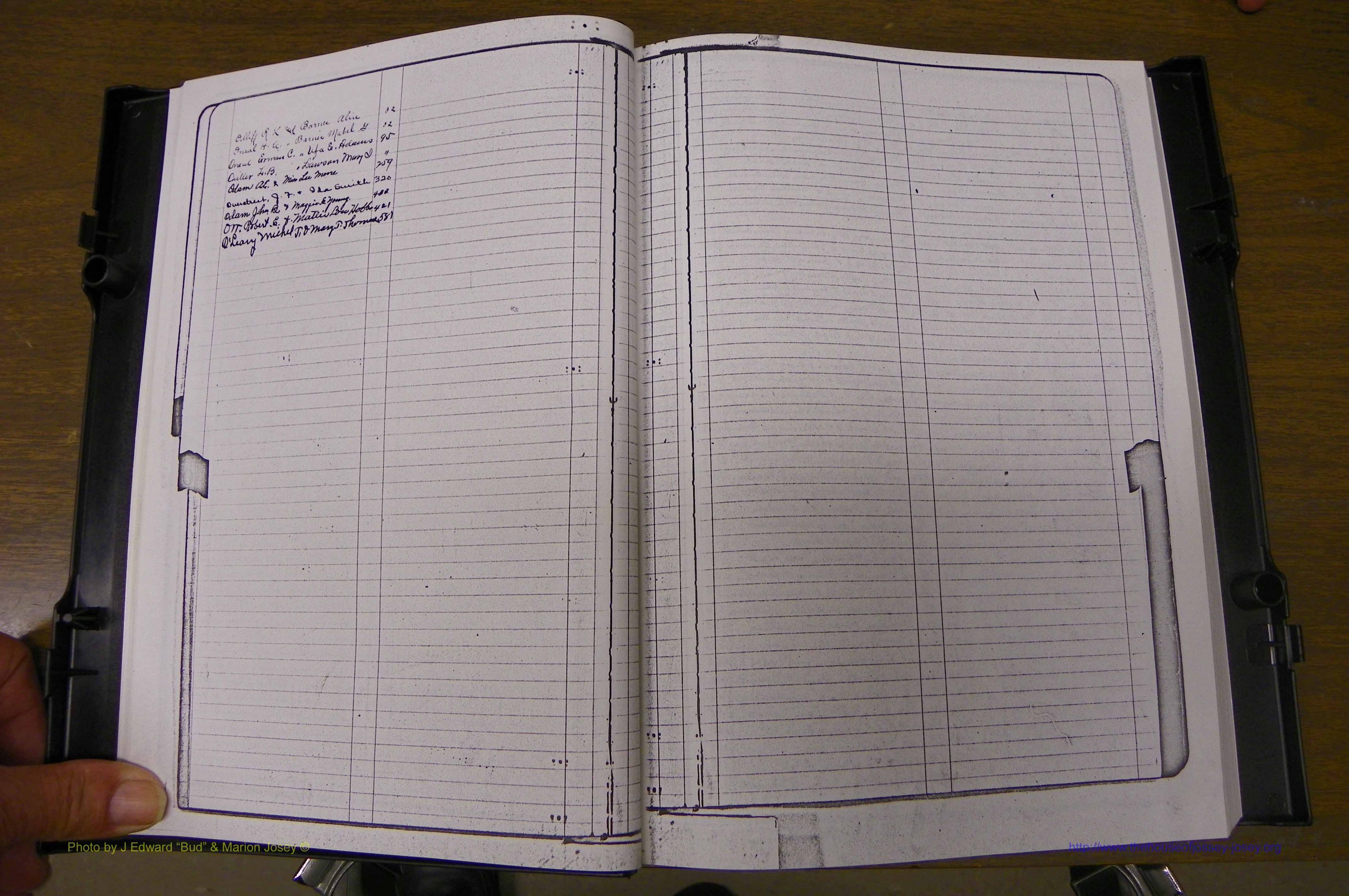 Laurens Co, GA, Marriages Book P, 1915 - 1924, White, Index O.JPG
