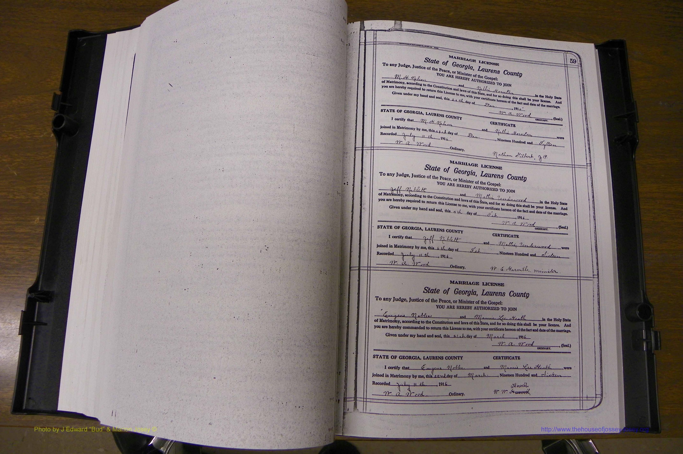 Laurens Co, GA, Marriages Book P, 1915 - 1924, White, P 058-059a.JPG