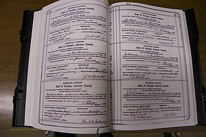 Laurens Co, GA, Marriages Book P, 1915 - 1924, White, P 106-107.JPG