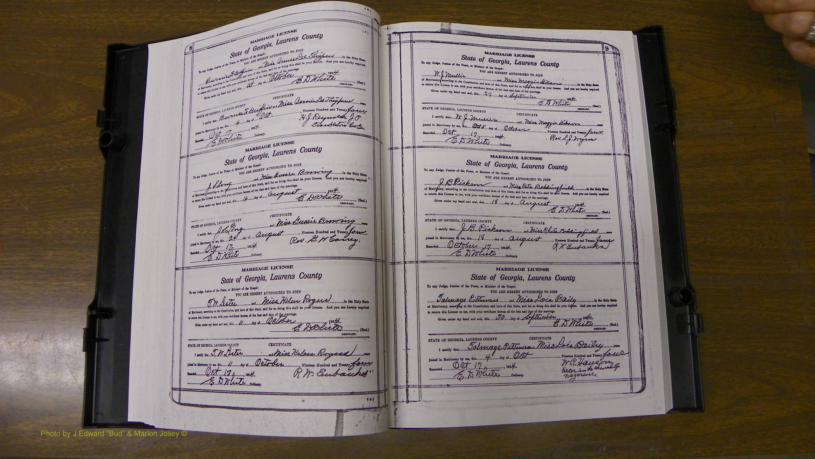 Laurens Co, GA, Marriages Book S, 1924 - 1934, White, P 006-007.JPG