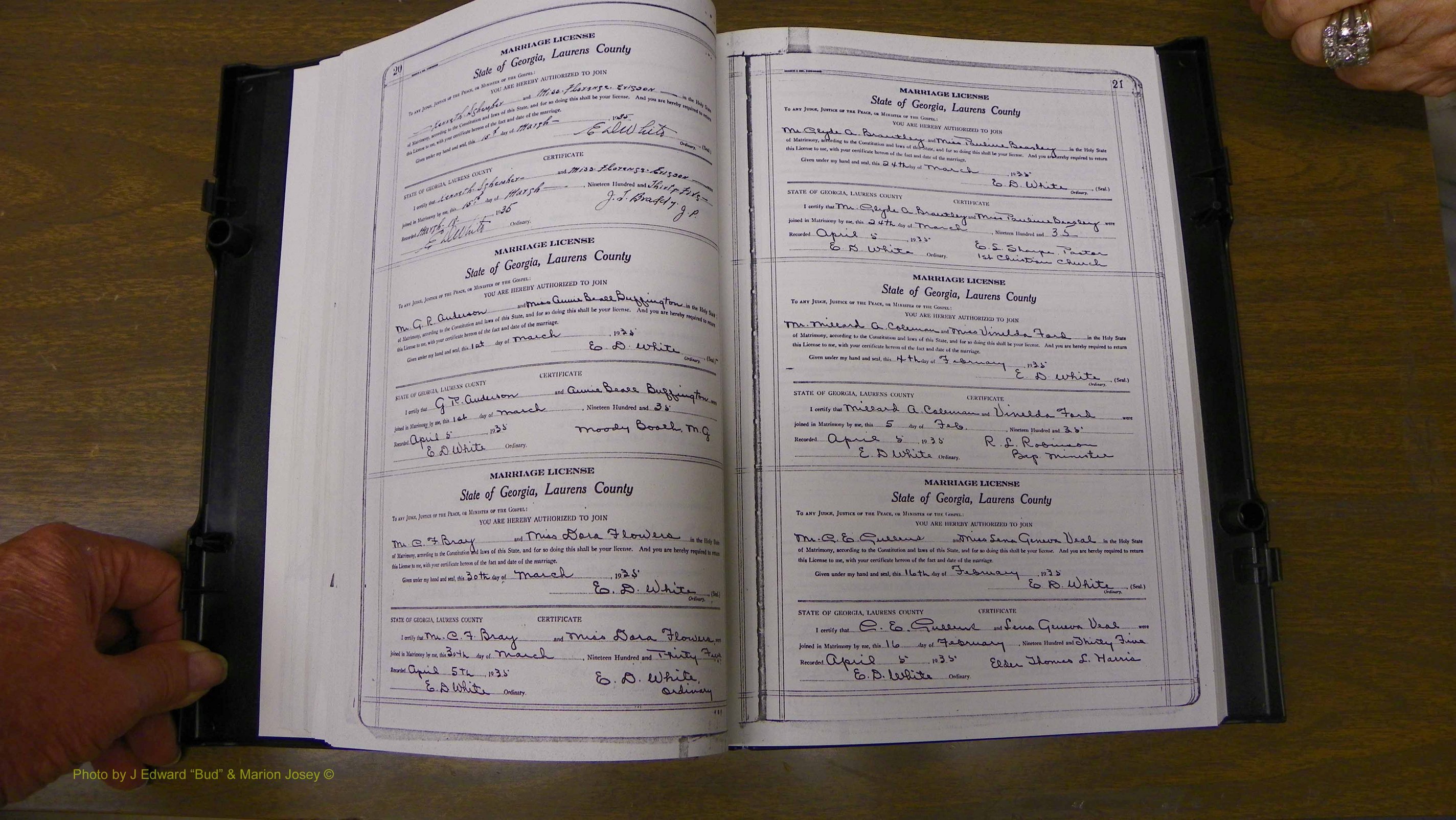 Laurens Co, GA, Marriages Book U, 1934 - 1944, White, P 020-021.JPG