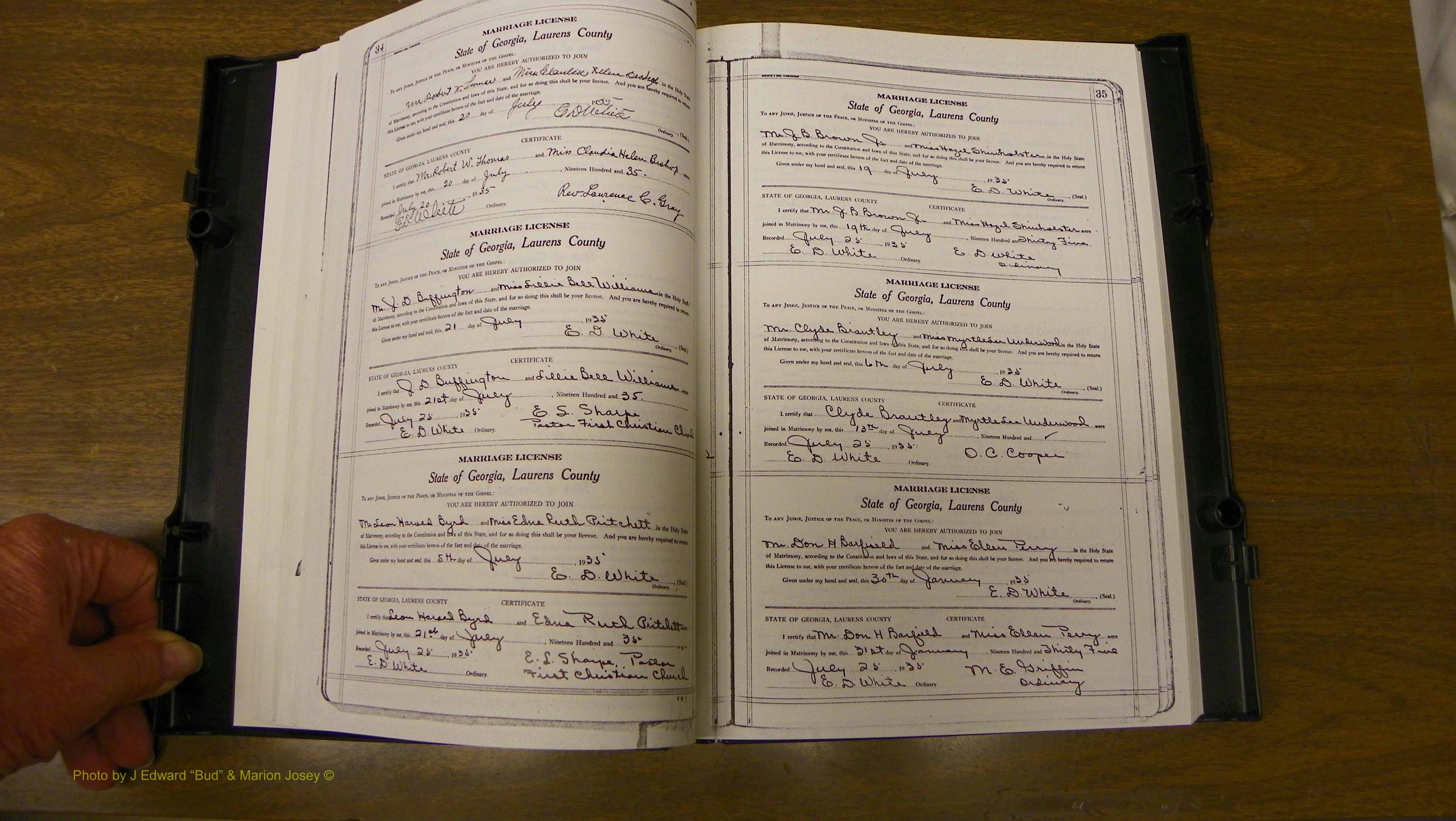 Laurens Co, GA, Marriages Book U, 1934 - 1944, White, P 034-035.JPG