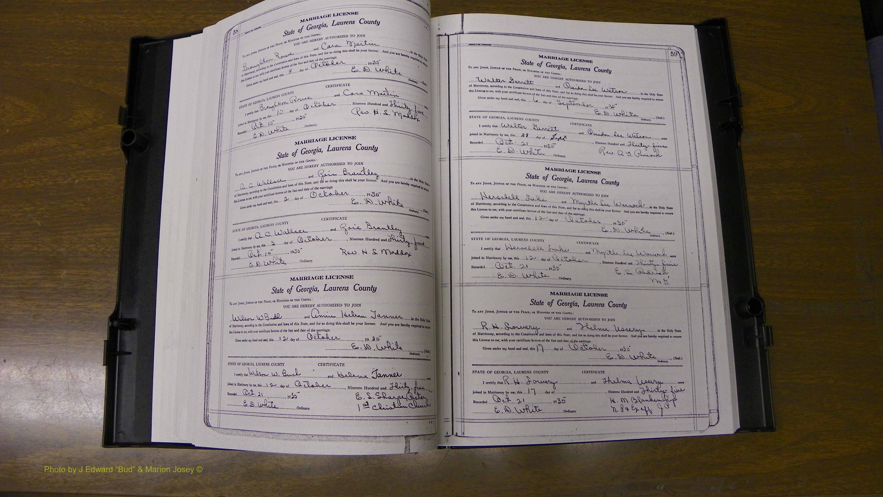 Laurens Co, GA, Marriages Book U, 1934 - 1944, White, P 058-059.JPG