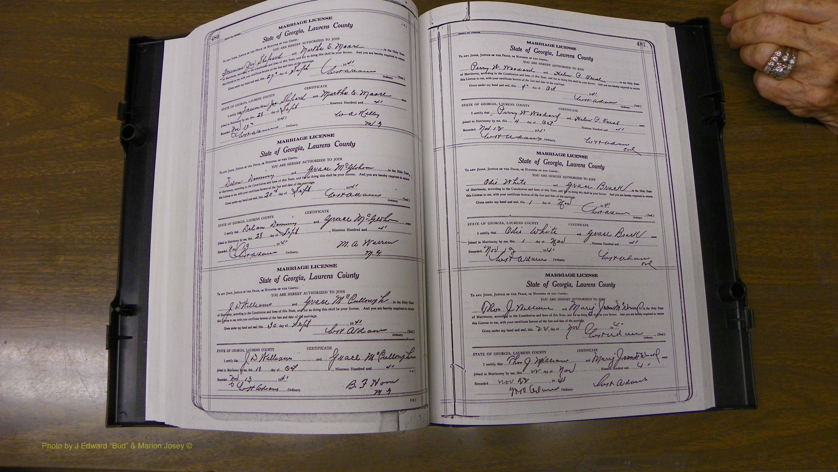 Laurens Co, GA, Marriages Book U, 1934 - 1944, White, P 480-481.JPG