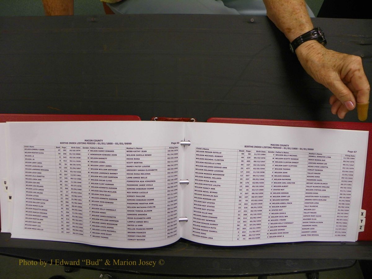 Macon Births, A-Z, 1915-2008 649.JPG