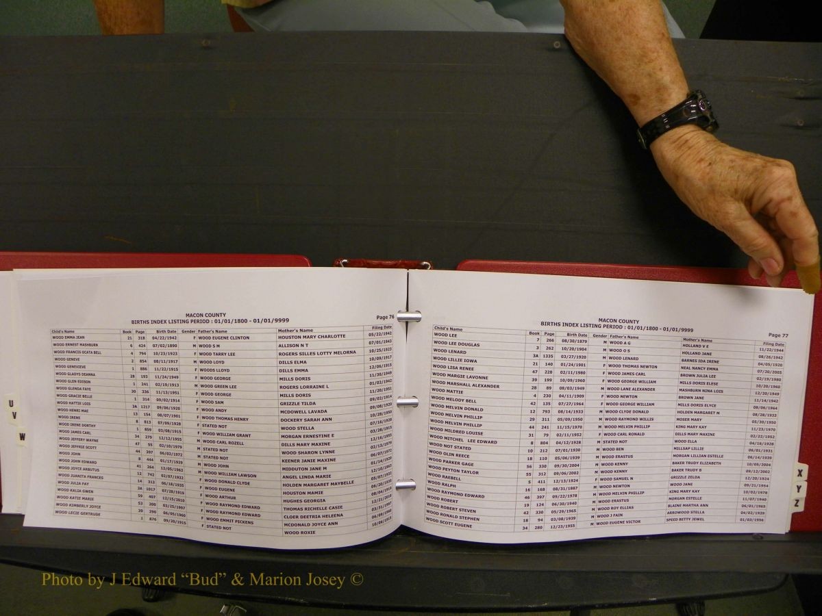 Macon Births, A-Z, 1915-2008 653.JPG