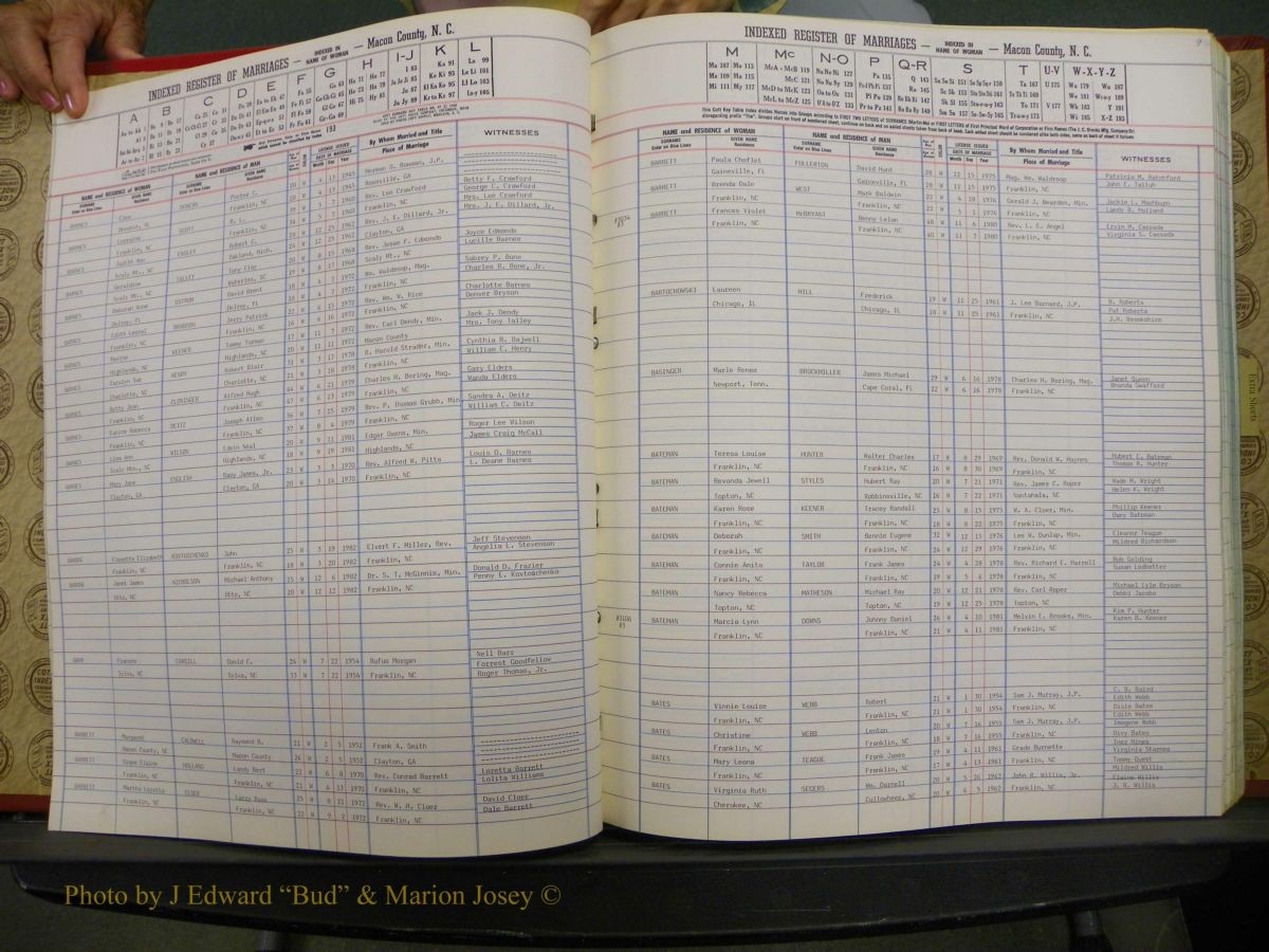 Macon Marriage Index, Male & Female, 1828-1982 685.JPG