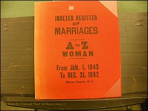 Macon Marriage Index, Male & Female, 1828-1982 675.JPG