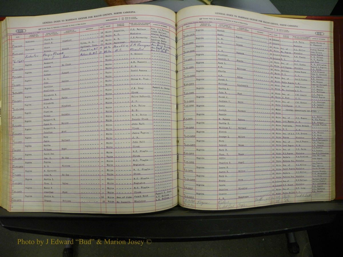 Macon Marriage Index, Male & Female, 1828-1982 411.JPG