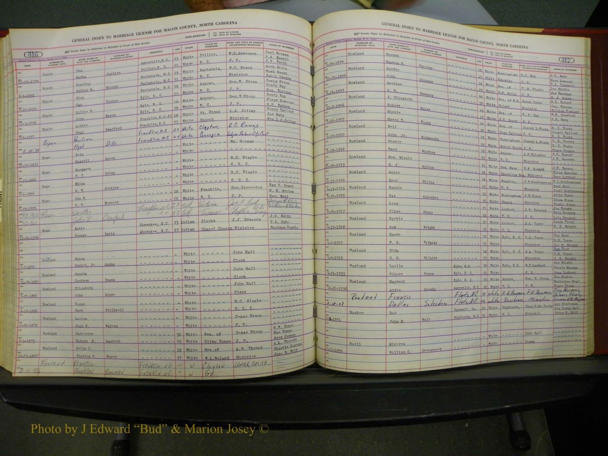Macon Marriage Index, Male & Female, 1828-1982 415.JPG
