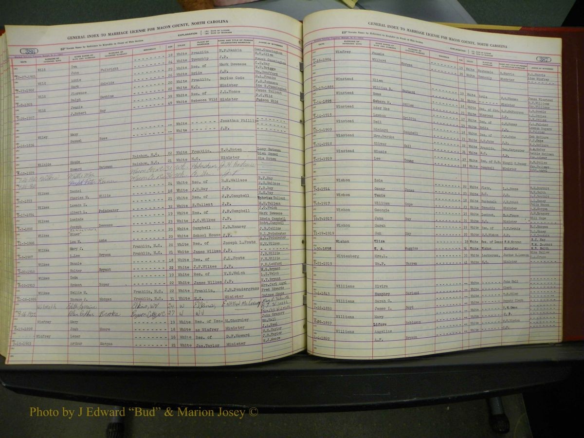 Macon Marriage Index, Male & Female, 1828-1982 449.JPG