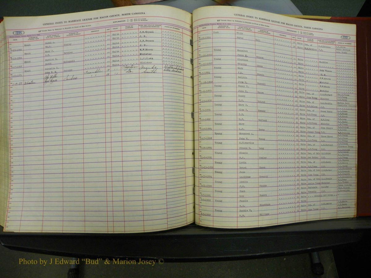 Macon Marriage Index, Male & Female, 1828-1982 455.JPG