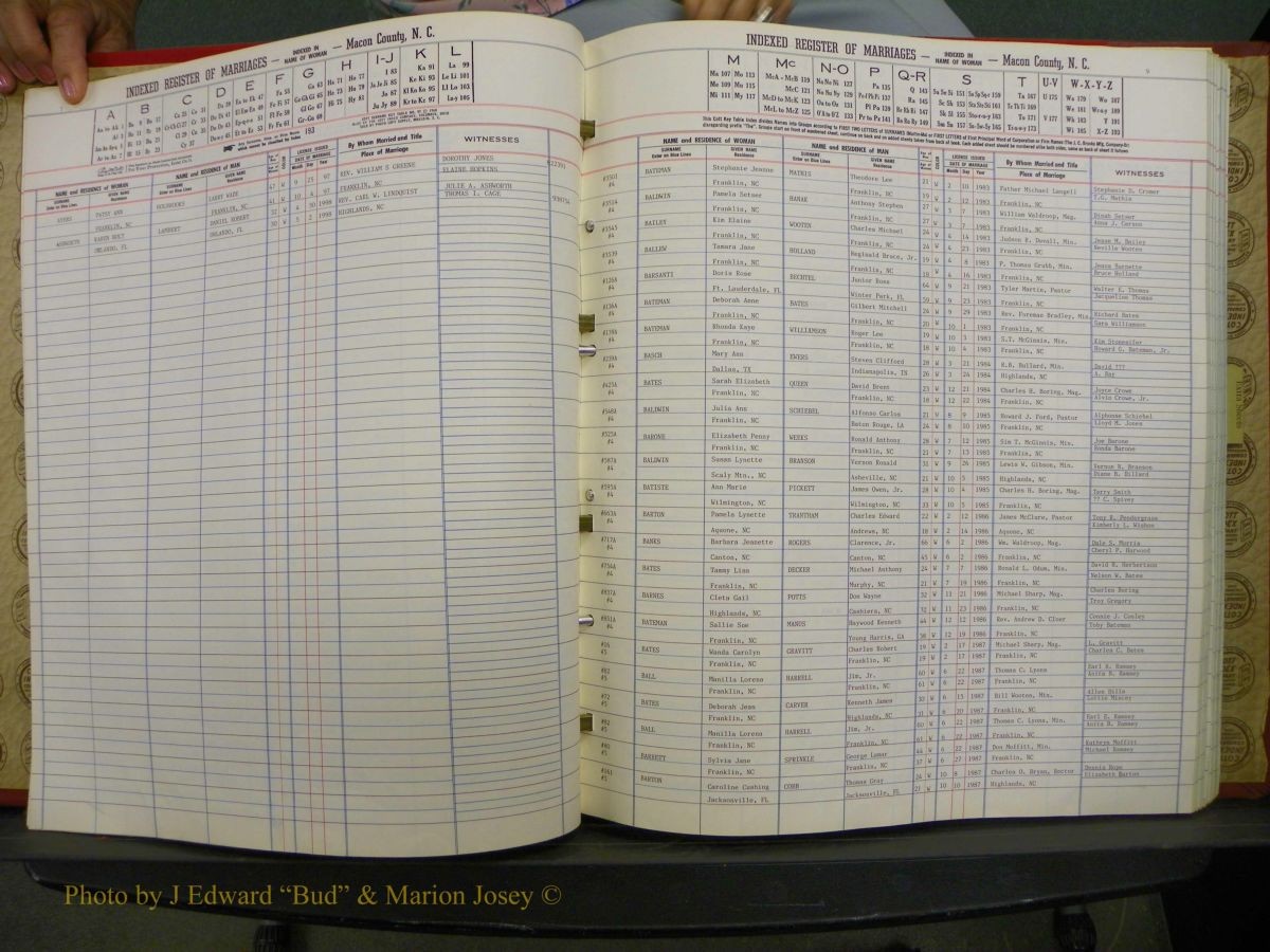 Macon Marriage Index, Male & Female 1943-1998 214.JPG