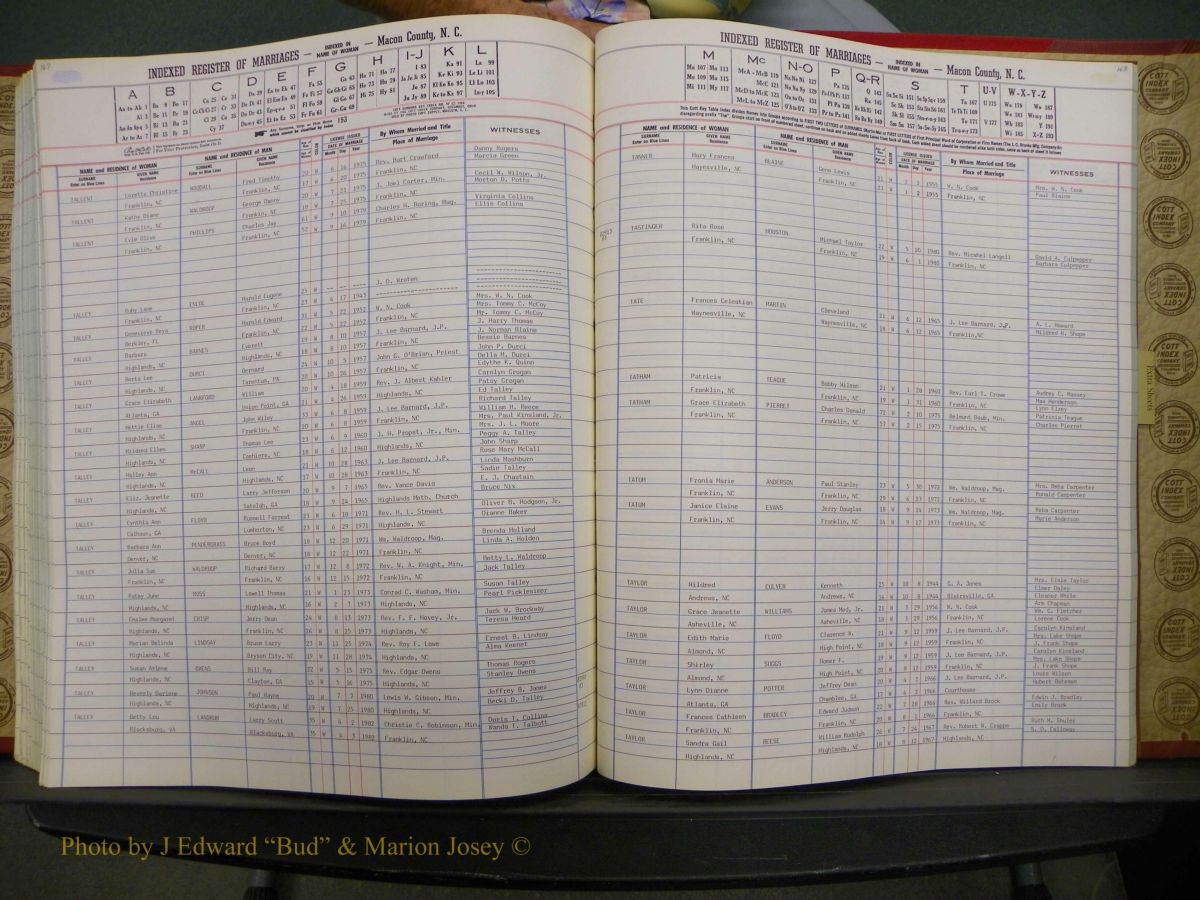 Macon Marriage Index, Male & Female 1943-1998 044.JPG