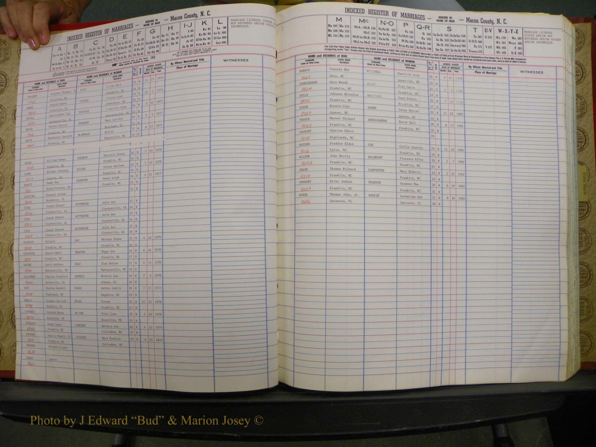 Macon Marriage Index, Male & Female, 1828-1982 460.JPG
