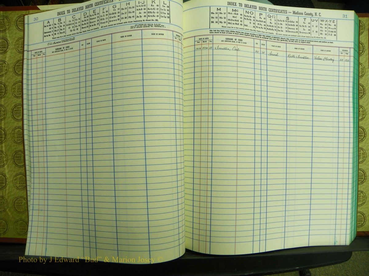 Madison Births & Deaths, Book 2, L-Z, + Delayed Book 2 378.JPG