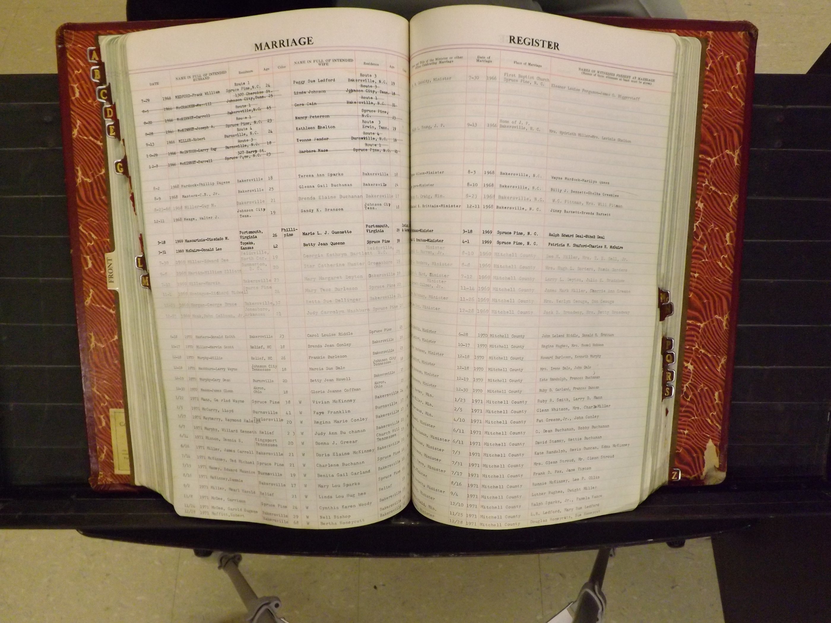 Mitchell Co, NC, Marriage Book 8, 1960-1979 (152).JPG
