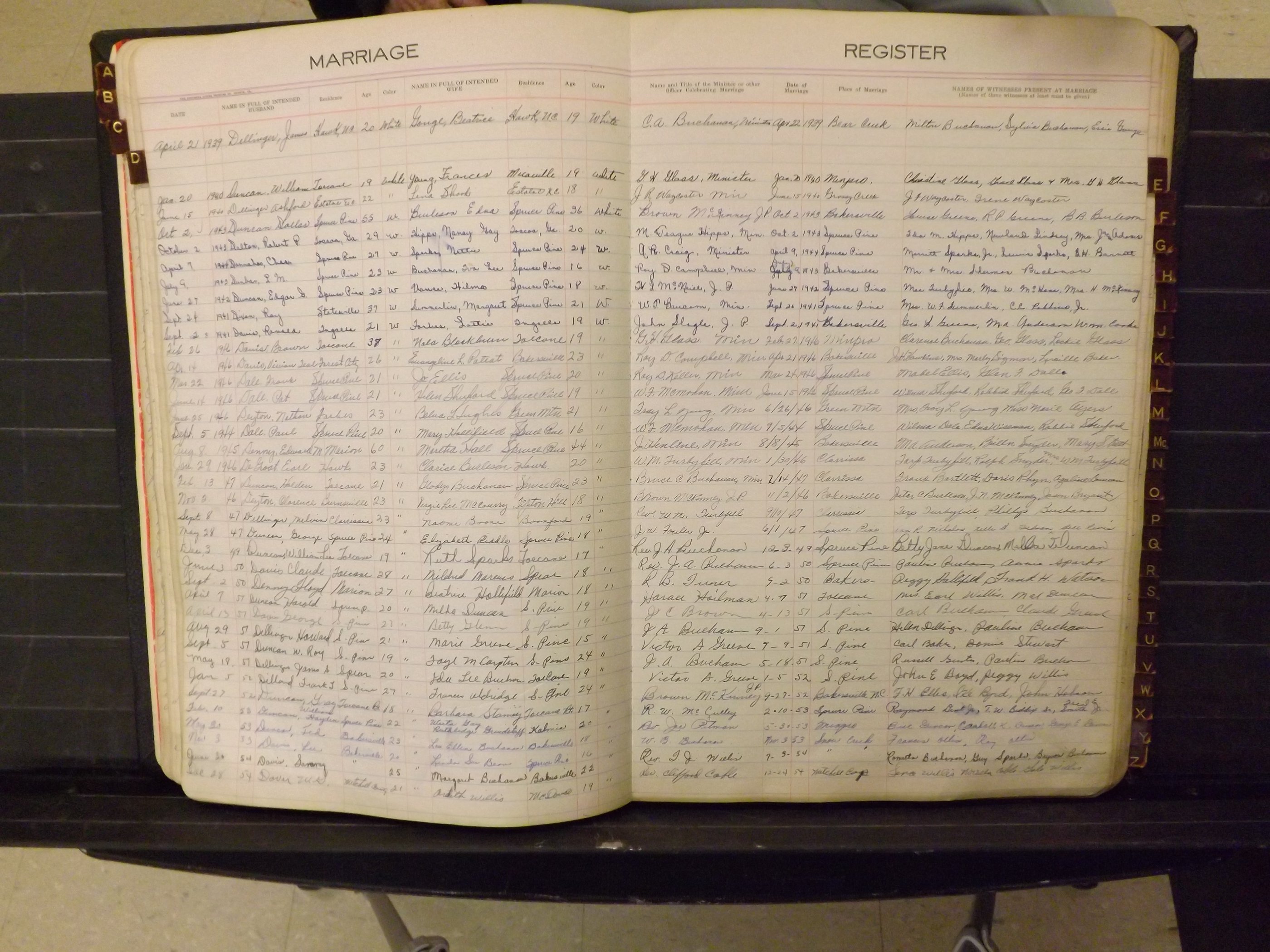Mitchell Co, NC, Marriages, A-Z, 1935-1959 (120).JPG