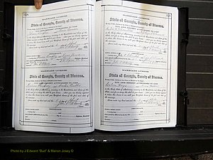 Monroe Co, GA, Marriages, Book E2, 1884-1887 pg 328-329.JPG