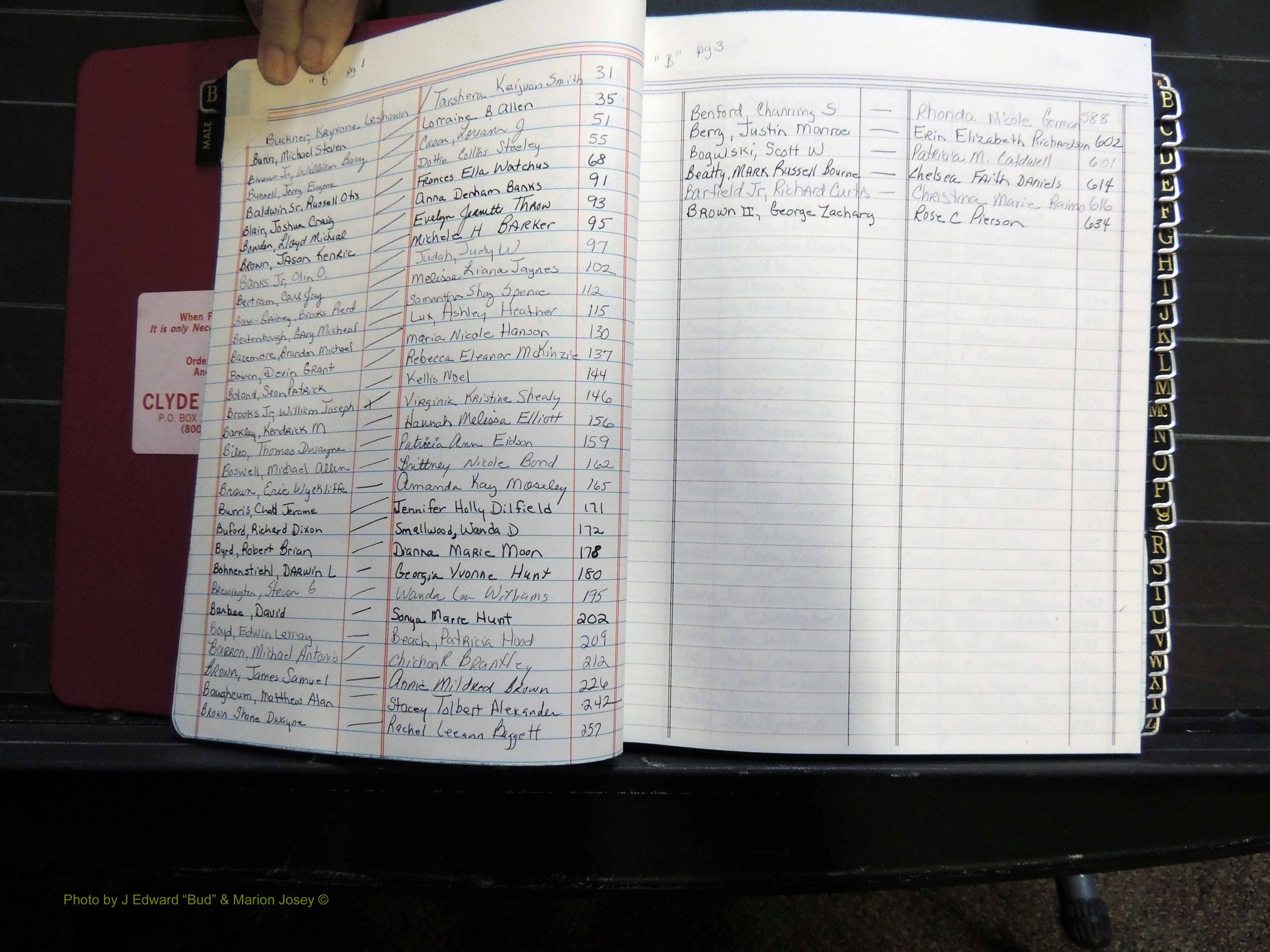 Monroe Co, GA, Marriages, Book, O, 2007-2012 Index B.JPG