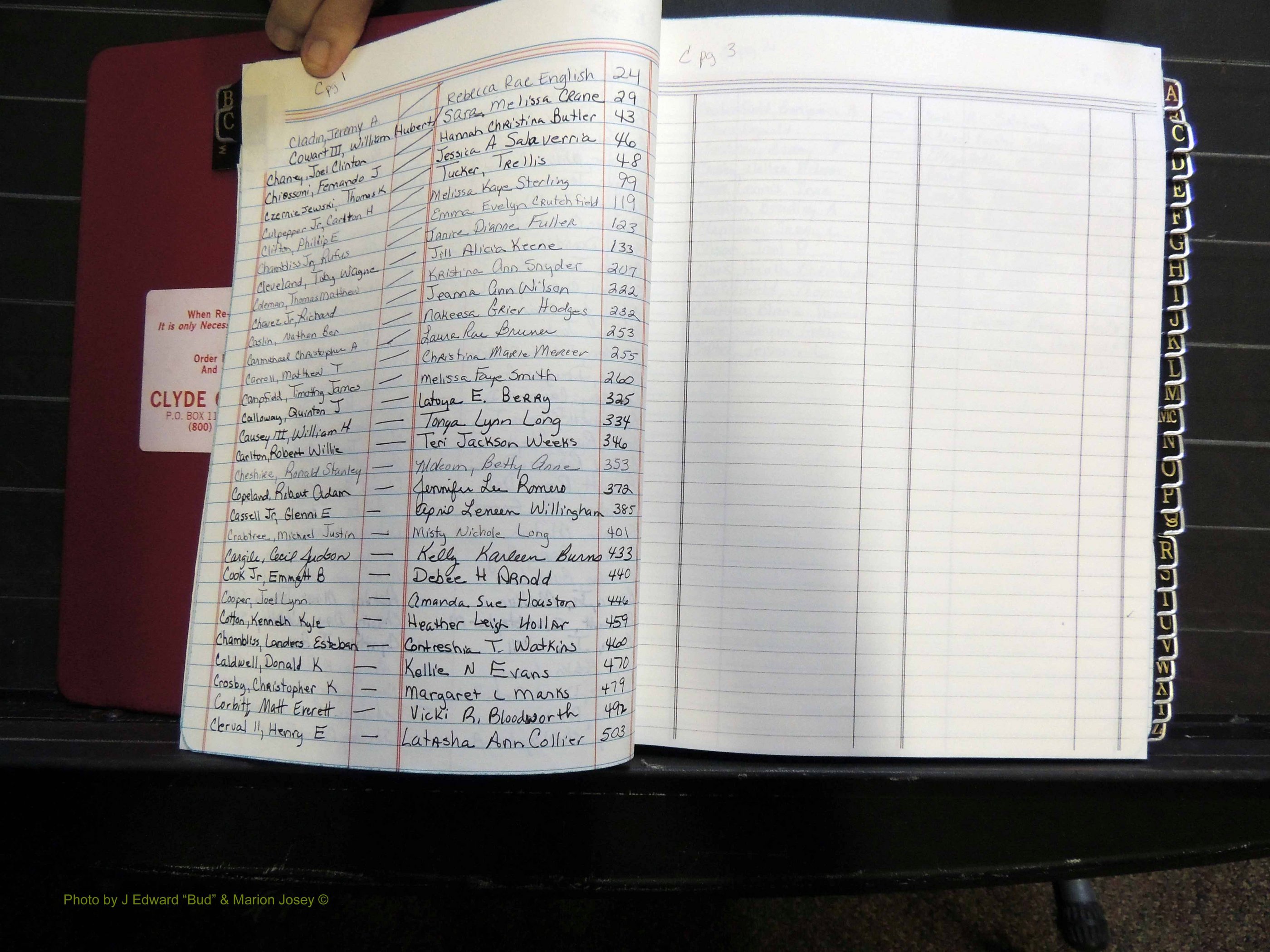 Monroe Co, GA, Marriages, Book, O, 2007-2012 Index C.JPG