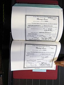 Monroe Co, GA, Marriages, Book, O, 2007-2012 pg 614-615.JPG