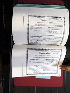 Monroe Co, GA, Marriages, Book, O, 2007-2012 pg 622-623.JPG
