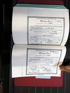 Monroe Co, GA, Marriages, Book, O, 2007-2012 pg 634-635.JPG