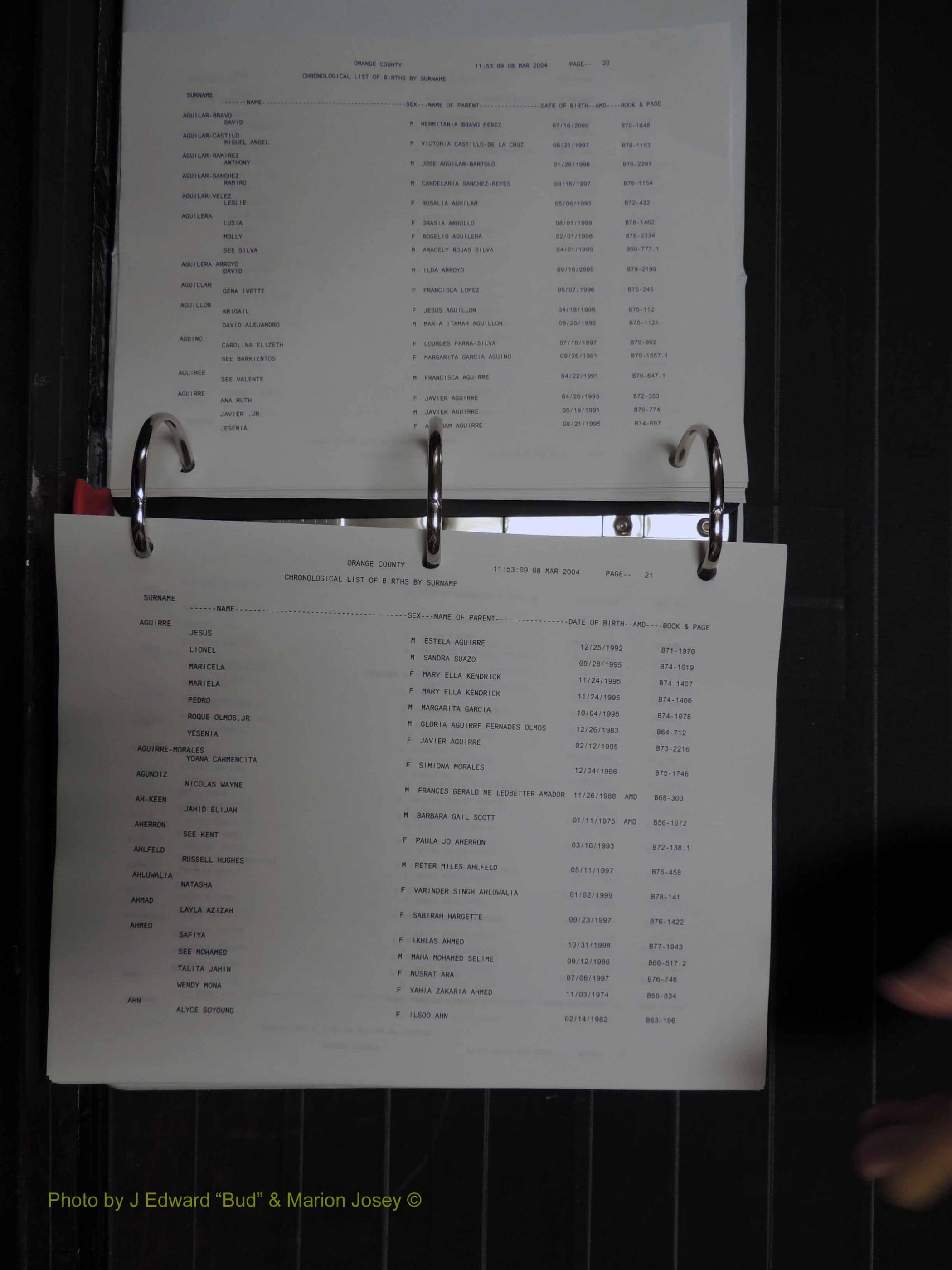 Orange Co, NC, Birth Index, A-D (110).JPG