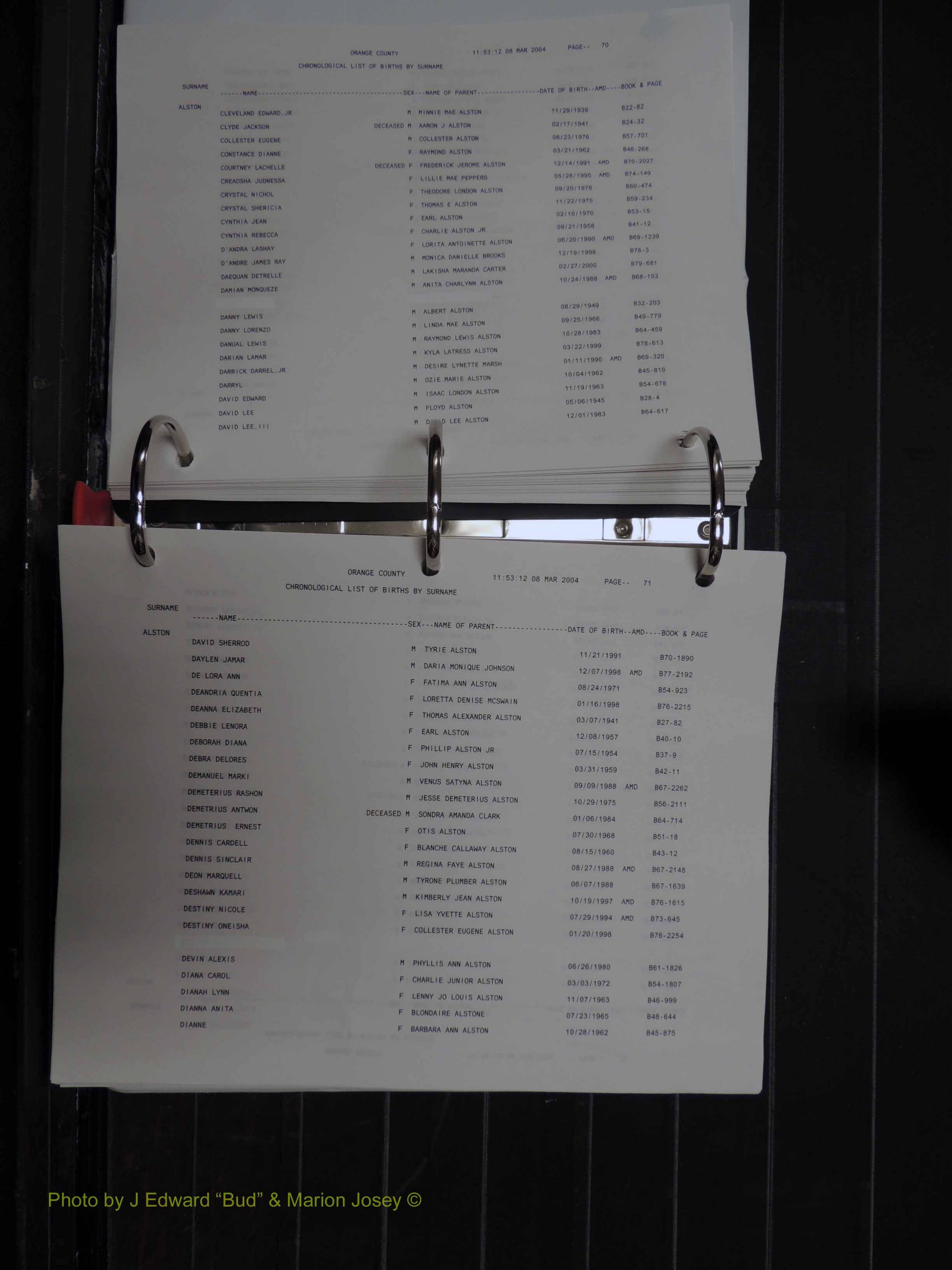 Orange Co, NC, Birth Index, A-D (135).JPG