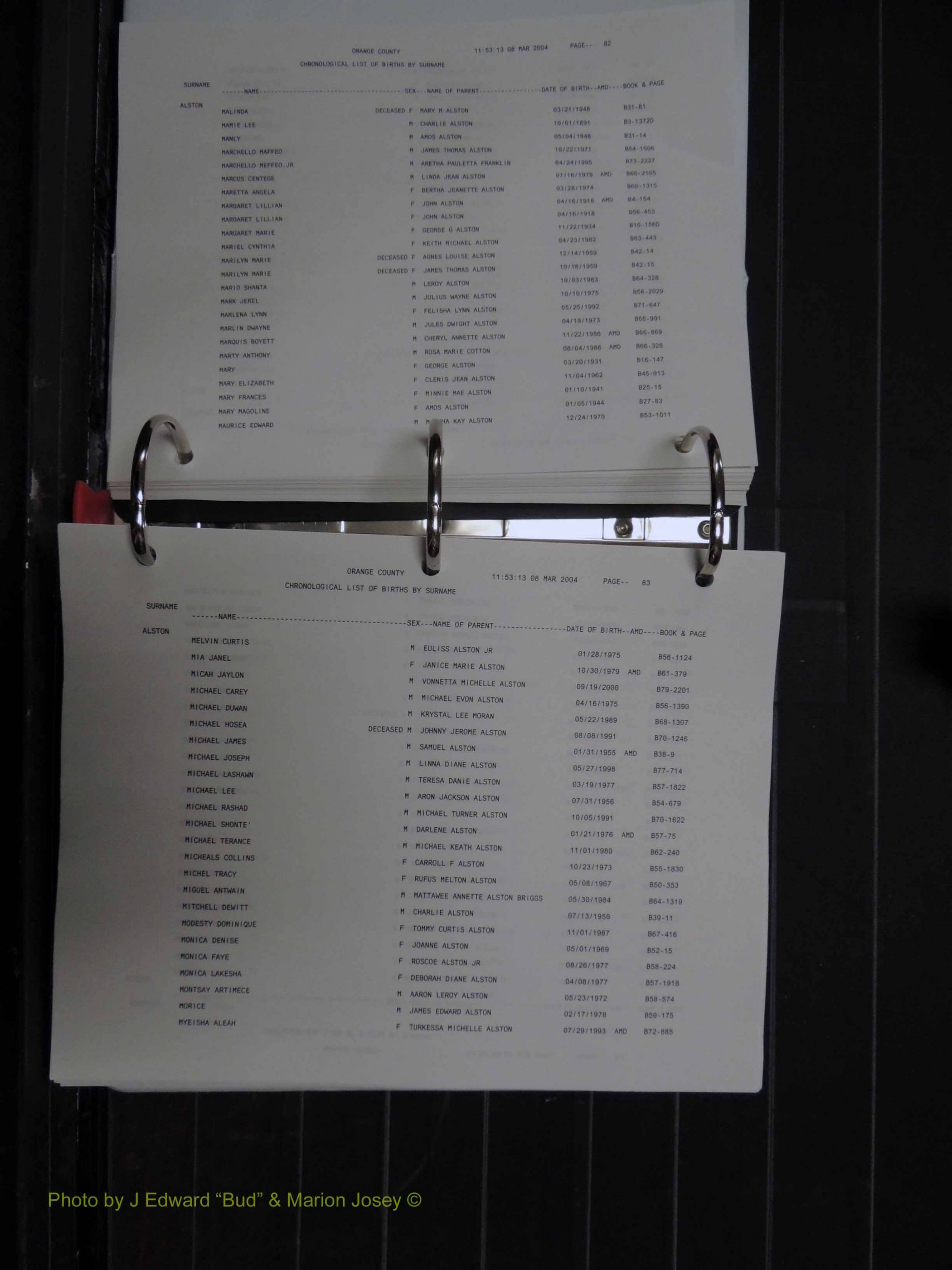 Orange Co, NC, Birth Index, A-D (141).JPG