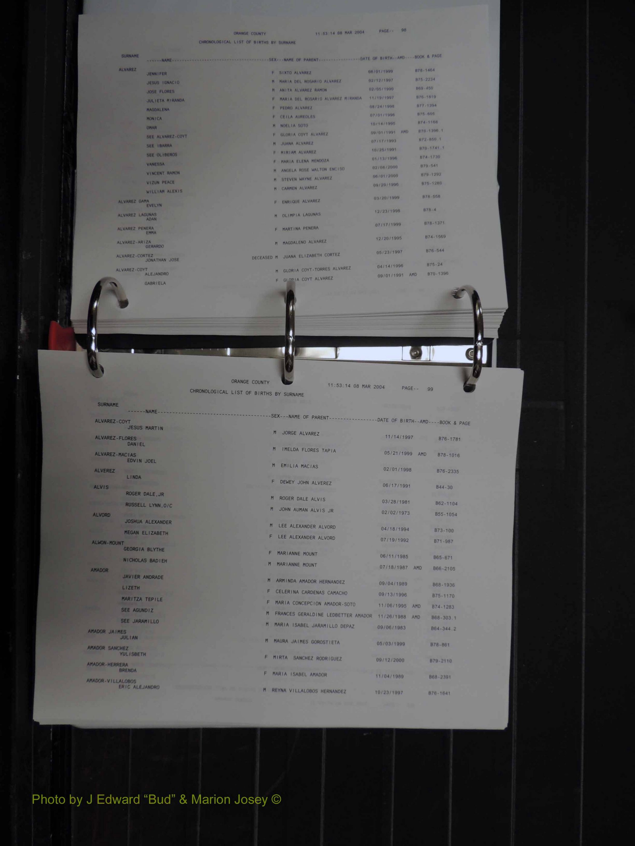 Orange Co, NC, Birth Index, A-D (149).JPG