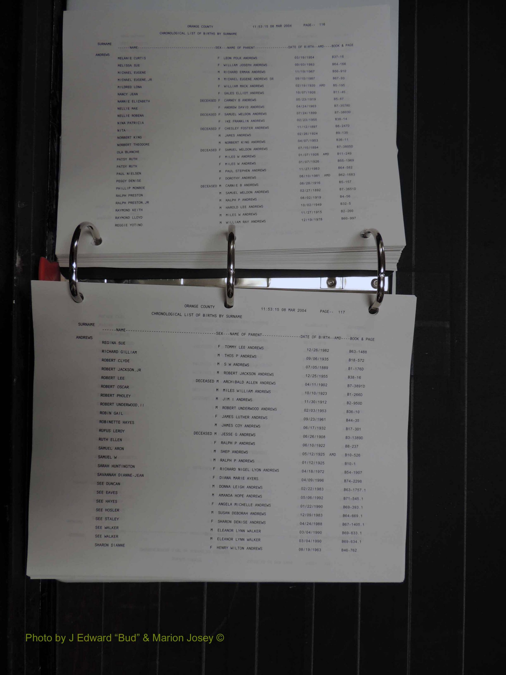 Orange Co, NC, Birth Index, A-D (159).JPG