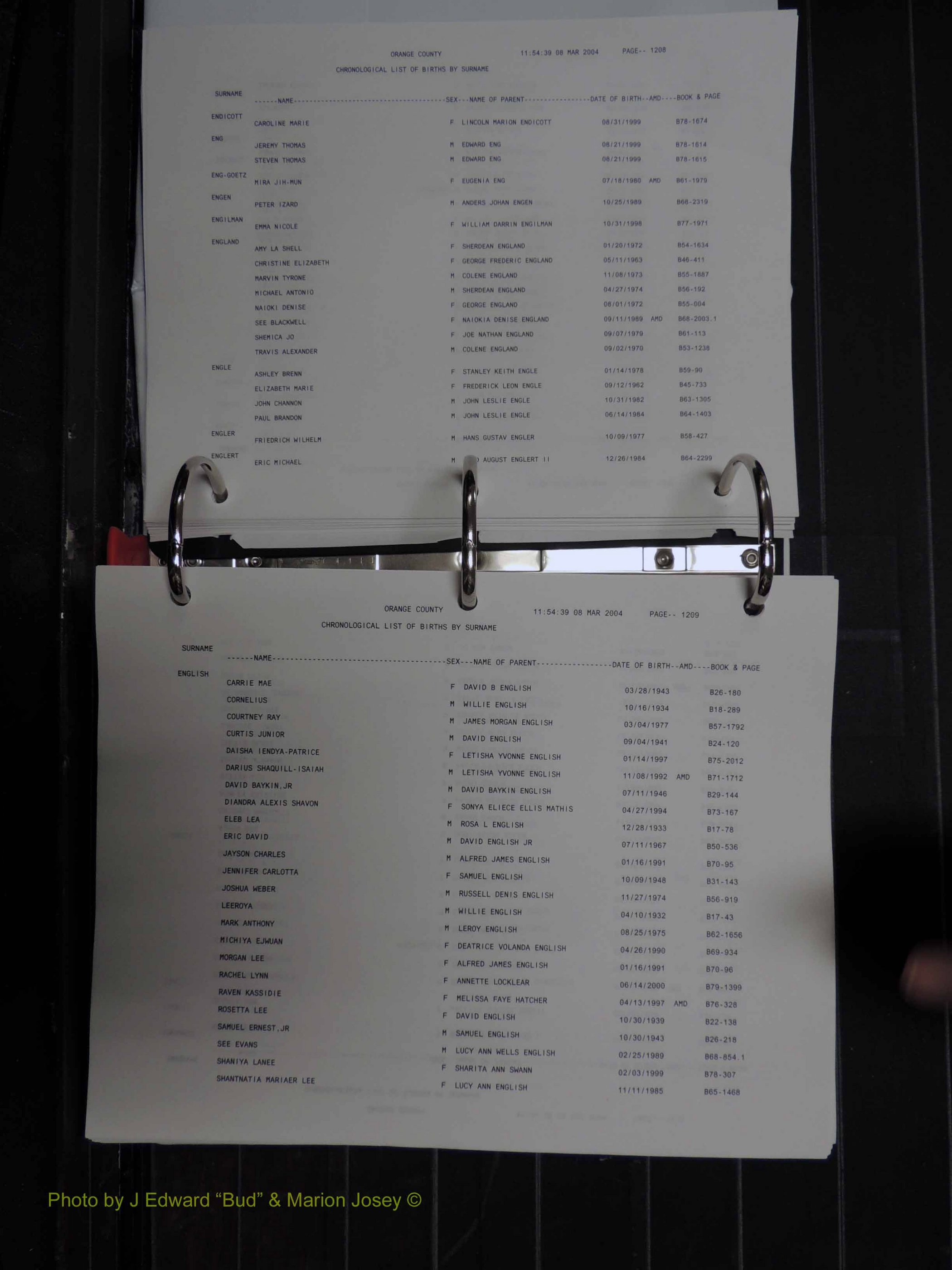 Orange Co, NC, Birth Index, D-M (135).JPG